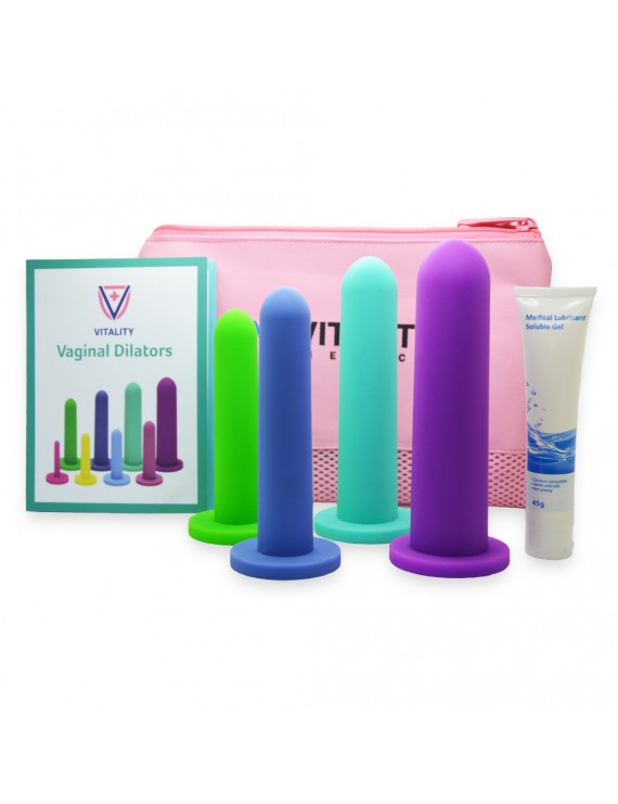 Silicone Dilators 4-Pack Sizes 5-8 Silicone Dilators for Women & Men